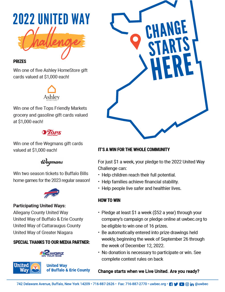  A picture of United Way Challenge Flyer